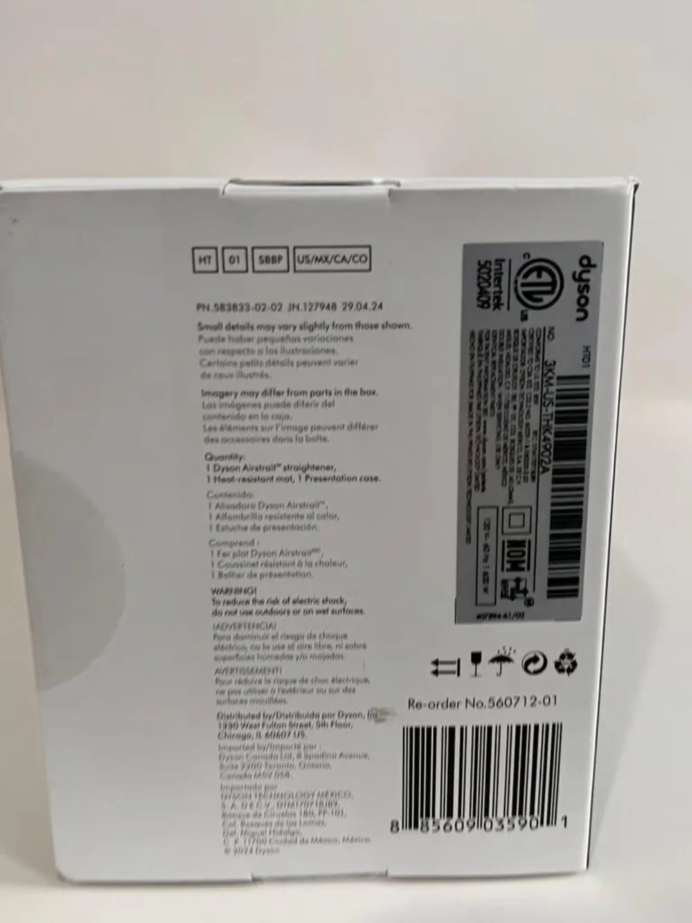 Dyson airstrait straightener MSRP $530 Pink / strawberry NIB w/ warranty